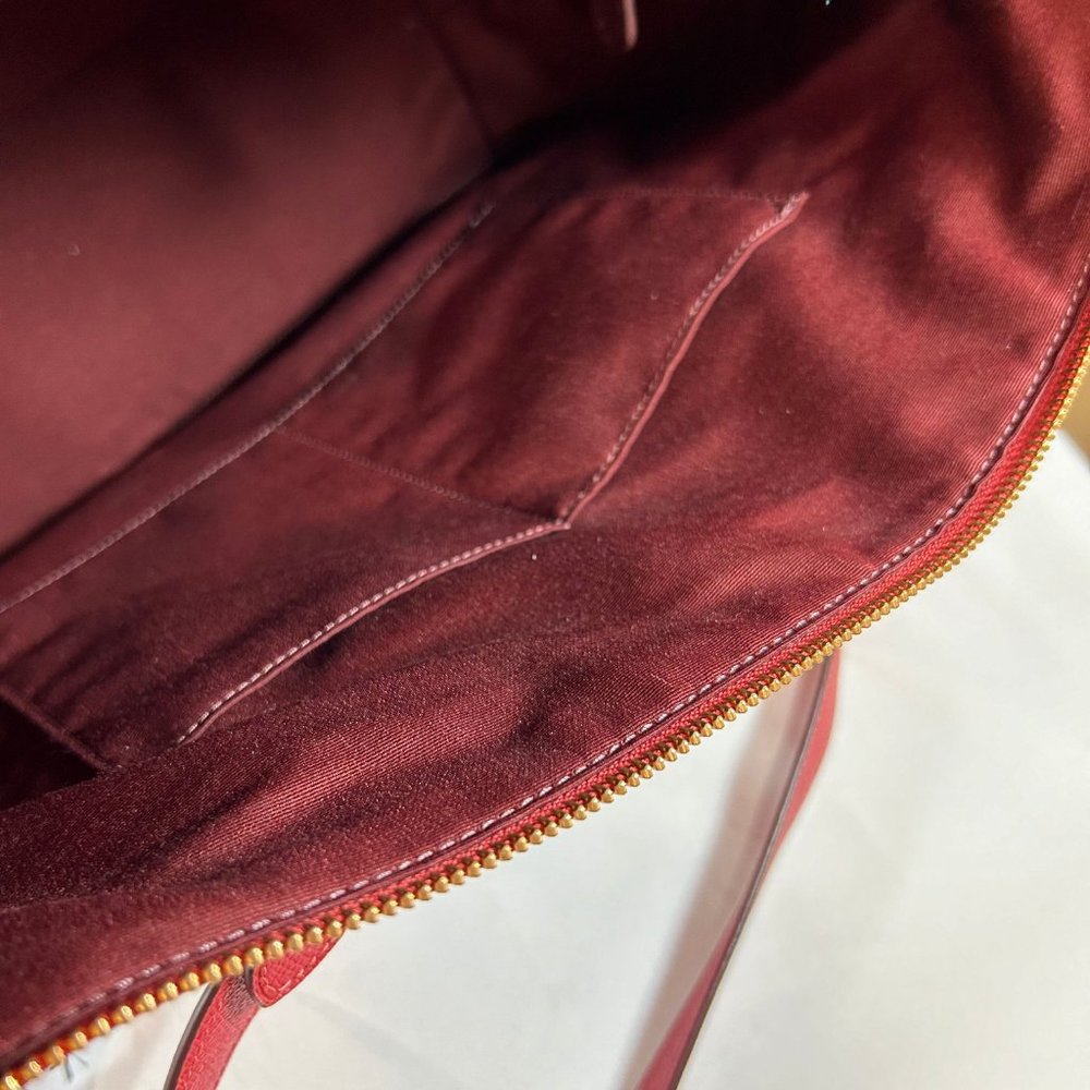 Coach Red Gallery Tote - Picture 6 of 7
